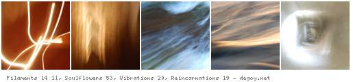 Filaments 14 11, Soulflowers 53, Vibrations 20, Reincarnations 19