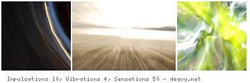 Impulsations 10, Vibrations 4, Sensations 50